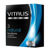 Классические презервативы VITALIS PREMIUM natural - 3 шт. - Vitalis - купить с доставкой в Раменском
