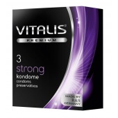 Презервативы с утолщенной стенкой VITALIS PREMIUM strong - 3 шт. - Vitalis - купить с доставкой в Раменском