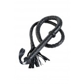 Длинный кожаный кнут с хлопушками на конце - ToyFa - купить с доставкой в Раменском