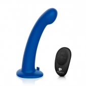 Синяя насадка Remote Control P-Spot G-Spot с черными трусиками - 20 см. - Pegasus - купить с доставкой в Раменском