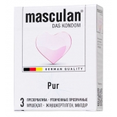 Супертонкие презервативы Masculan Pur - 3 шт. - Masculan - купить с доставкой в Раменском