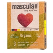 Экологически чистые презервативы Masculan Organic - 3 шт. - Masculan - купить с доставкой в Раменском