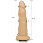 Телесная насадка Harness - 15,8 см. - LOVETOY (А-Полимер) - купить с доставкой в Раменском