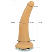 Телесная гладкая насадка Harness - 13,3 см. - LOVETOY (А-Полимер) - купить с доставкой в Раменском