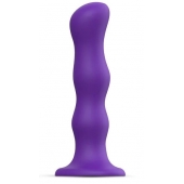 Фиолетовая насадка Strap-On-Me Dildo Geisha Balls size M - Strap-on-me - купить с доставкой в Раменском