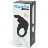 Черное эрекционное виброкольцо Happy Rabbit Rechargeable Rabbit Cock Ring - Happy Rabbit - в Раменском купить с доставкой