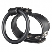 Двойное кольцо выносливости на пенис DUAL STAMINA RING - BlueLine - в Раменском купить с доставкой