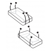 Фиксаторы для кровати WRAPAROUND MATTRESS RESTRAIN - Pipedream - купить с доставкой в Раменском