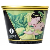 Массажная свеча Exotic Green Tea с ароматом зелёного чая - 170 мл. - Shunga - купить с доставкой в Раменском
