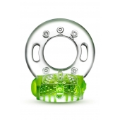 Зеленое эрекционное виброкольцо Arouser Vibrating C-Ring - Blush Novelties - в Раменском купить с доставкой