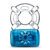 Синее эрекционное виброкольцо Pleaser Rechargeable C-Ring - Blush Novelties - в Раменском купить с доставкой