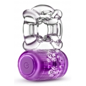 Фиолетовое эрекционное виброкольцо One Night Stand Vibrating C-Ring - Blush Novelties - в Раменском купить с доставкой
