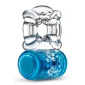 Синее эрекционное виброкольцо One Night Stand Vibrating C-Ring - Blush Novelties - в Раменском купить с доставкой