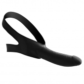 Черный кляп-страпон Masters Mini Face Fuck Strap-On - 14 см. - XR Brands - купить с доставкой в Раменском