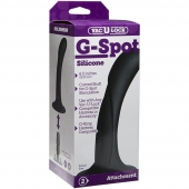 Черная изогнутая насадка Vac-U-Lock G-Spot - 16,5 см. - Doc Johnson - купить с доставкой в Раменском