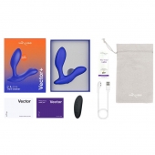 Синий анальный вибратор We-Vibe Vector+ - We-vibe - в Раменском купить с доставкой