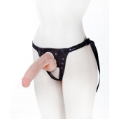 Реалистичный фаллос на поясе Harness - 20,5 см. - LOVETOY (А-Полимер) - купить с доставкой в Раменском