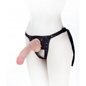 Податливый фаллос на трусиках Harness - 20,5 см. - LOVETOY (А-Полимер) - купить с доставкой в Раменском