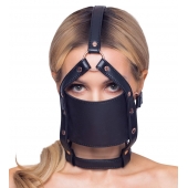 Черный намордник с кляпом-шаром Head Harness With A Gag - Orion - купить с доставкой в Раменском