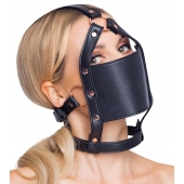 Черный намордник с кляпом-шаром Head Harness With A Gag - Orion - купить с доставкой в Раменском