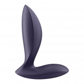 Фиолетовый анальный вибростимулятор Power Plug - Satisfyer - в Раменском купить с доставкой