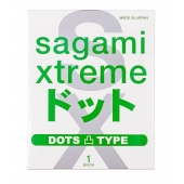 Презерватив Sagami Xtreme Type-E с точками - 1 шт. - Sagami - купить с доставкой в Раменском