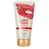 Интимный гель на водной основе Lube Tube Hot с разогревающим эффектом - 150 мл. - ORGIE - купить с доставкой в Раменском