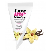 Съедобное согревающее массажное масло Love Me Tender Vanilla с ароматом ванили - 10 мл. - Love to Love - купить с доставкой в Раменском