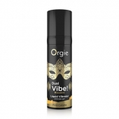 Съедобный гель Dual Vibe Pina Colada с эффектом вибрации и вкусом коктейля пина колада - 15 мл. - ORGIE - купить с доставкой в Раменском