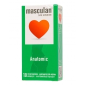 Презервативы анатомической формы Masculan Anatomic - 10 шт. - Masculan - купить с доставкой в Раменском