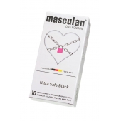 Ультрапрочные презервативы Masculan Ultra Safe Black - 10 шт. - Masculan - купить с доставкой в Раменском