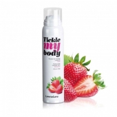 Массажная хрустящая пенка Tickle My Body Strawberry с ароматом клубники - 150 мл. - Love to Love - купить с доставкой в Раменском