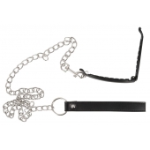 Зажим для половых губ с поводком Pussy Clamp With A Leash - Orion - купить с доставкой в Раменском