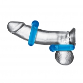 Комплект из двух колец для пениса 2-Pack Ultra-Stretch Stamina Endurance Ring - BlueLine - в Раменском купить с доставкой