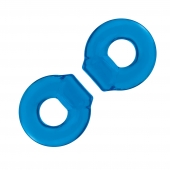 Комплект из двух колец для пениса 2-Pack Ultra-Stretch Stamina Endurance Ring - BlueLine - в Раменском купить с доставкой
