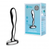 Стальной стимулятор простаты Stainless Steel Prostate Plug - 11,5 см. - b-Vibe - в Раменском купить с доставкой