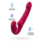 Малиновый безремневой страпон Lapis - 23 см. - Lovense - купить с доставкой в Раменском