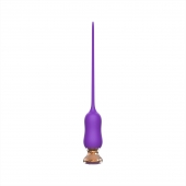Фиолетовый тонкий стимулятор Nipple Vibrator - 23 см. - I-MOON - купить с доставкой в Раменском