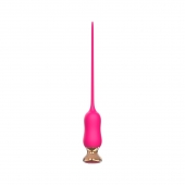 Розовый тонкий стимулятор Nipple Vibrator - 23 см. - I-MOON - купить с доставкой в Раменском