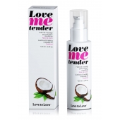 Съедобное согревающее массажное масло Love Me Tender Cocos с ароматом кокоса - 100 мл. - Love to Love - купить с доставкой в Раменском