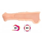 Телесная фантазийная насадка на член Cock Sleeve Size M - KOKOS - в Раменском купить с доставкой