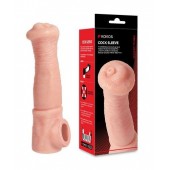 Телесная фантазийная насадка на член Cock Sleeve Size L - KOKOS - в Раменском купить с доставкой