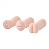 Набор из 3 мастурбаторов The Girl Next Door Tina - Dream Toys - в Раменском купить с доставкой