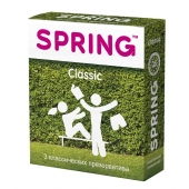 Классические презервативы SPRING CLASSIC - 3 шт. - SPRING - купить с доставкой в Раменском