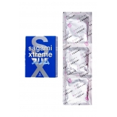 Розовые презервативы Sagami Xtreme FEEL FIT 3D - 3 шт. - Sagami - купить с доставкой в Раменском