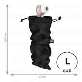 Черный мешочек для хранения игрушек Treasure Bag L - Satisfyer - купить с доставкой в Раменском