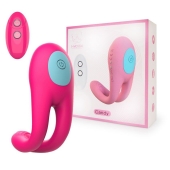 Розовое виброкольцо с пультом ДУ - I-MOON - в Раменском купить с доставкой