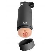 Серый мастурбатор в виде бутылки F*ck Flask - Pipedream - в Раменском купить с доставкой