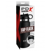 Черный мастурбатор в виде бутылки Fap Flask - Pipedream - в Раменском купить с доставкой