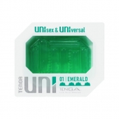 Зеленый мастурбатор-стимулятор Tenga Uni Emerald - Tenga - в Раменском купить с доставкой